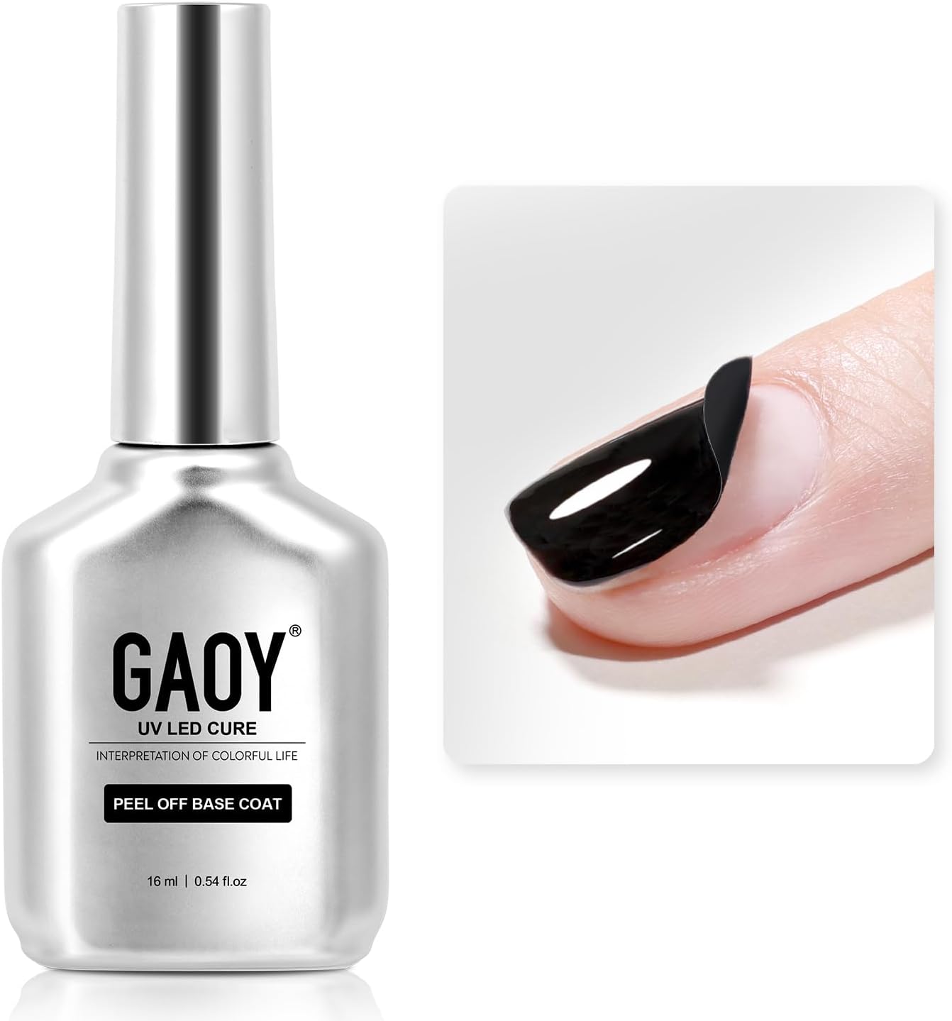 Peel Off Gel Base Coat Plus 15ml UV LED Light Non Toxic