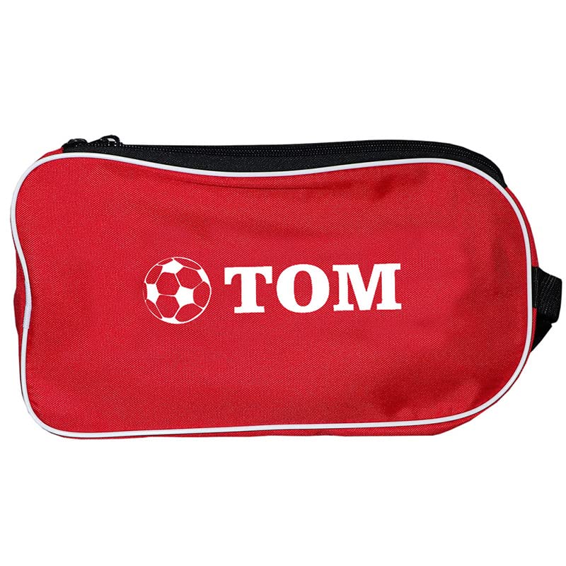 PROSTYLE SPORTS Personalised Football Boot Bag, Shoes bag (Red) (Football)