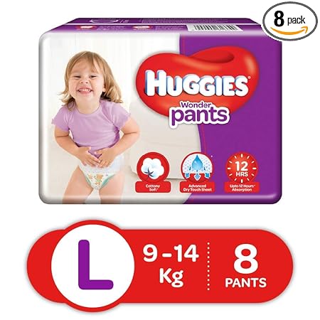 Huggies Wonder Pants Diapers, Large (Pack of 48)