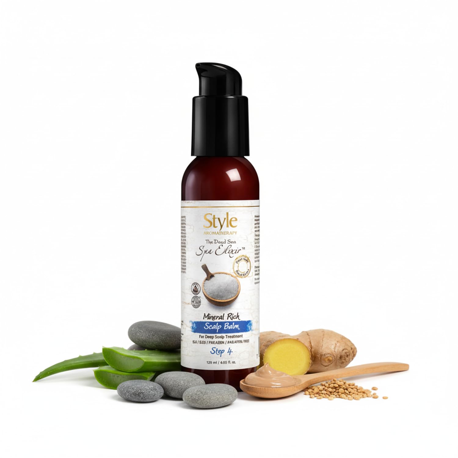 Style Aromatherapy Professional Mud Elixir Scalp Balm with Dead Sea Minerals – Soothing Treatment for Sensitive Scalp, Nourishing & Hydrating Hair Care-image-12