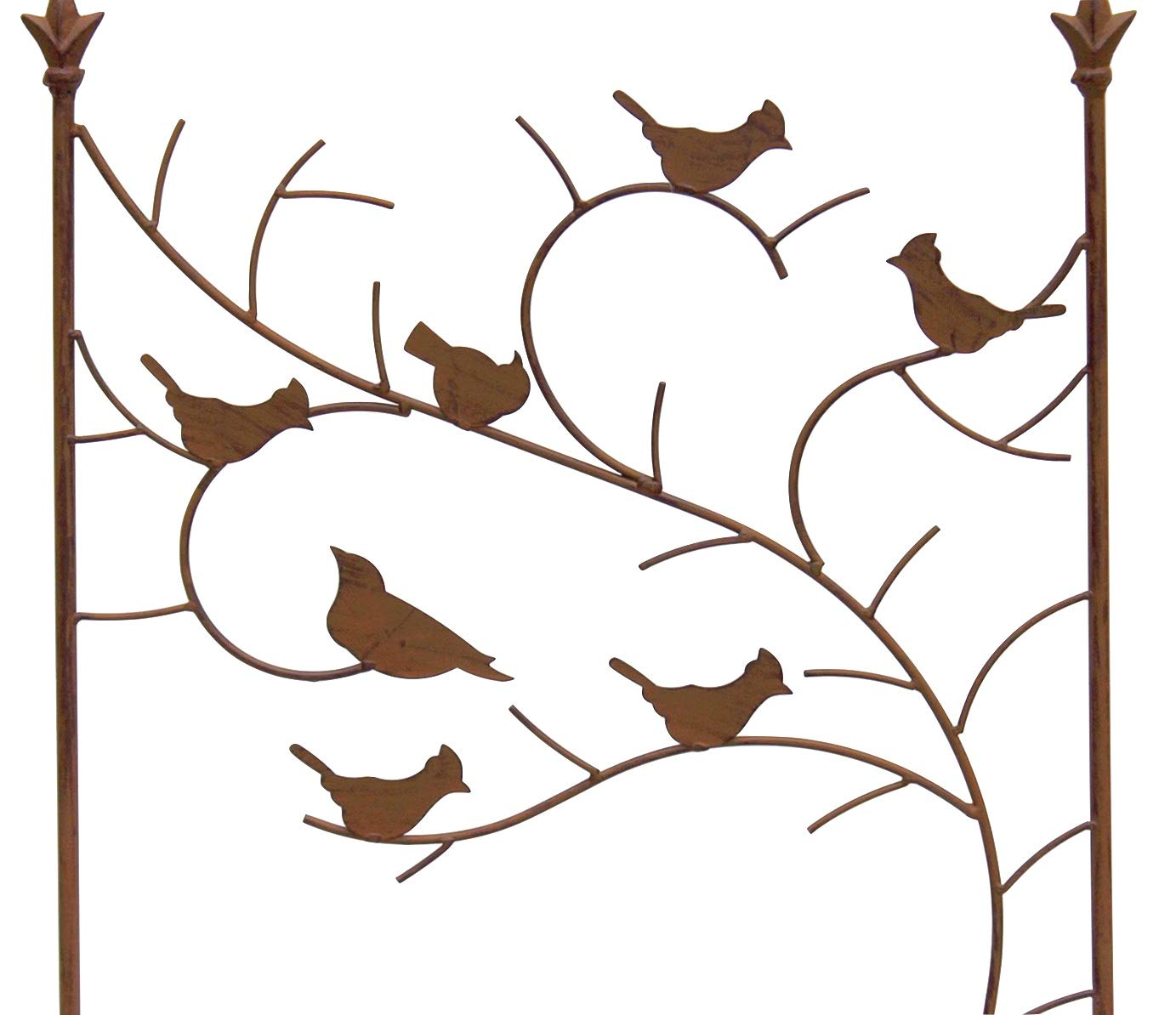 Tuteur en métal avec 15 oiseaux - 150 cm - Autoportant - 120705
