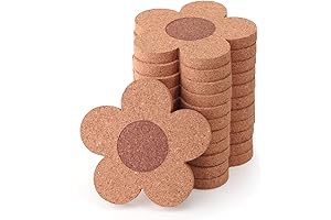 12Pcs 3/8" Thick Super Cute and Circle Coasters