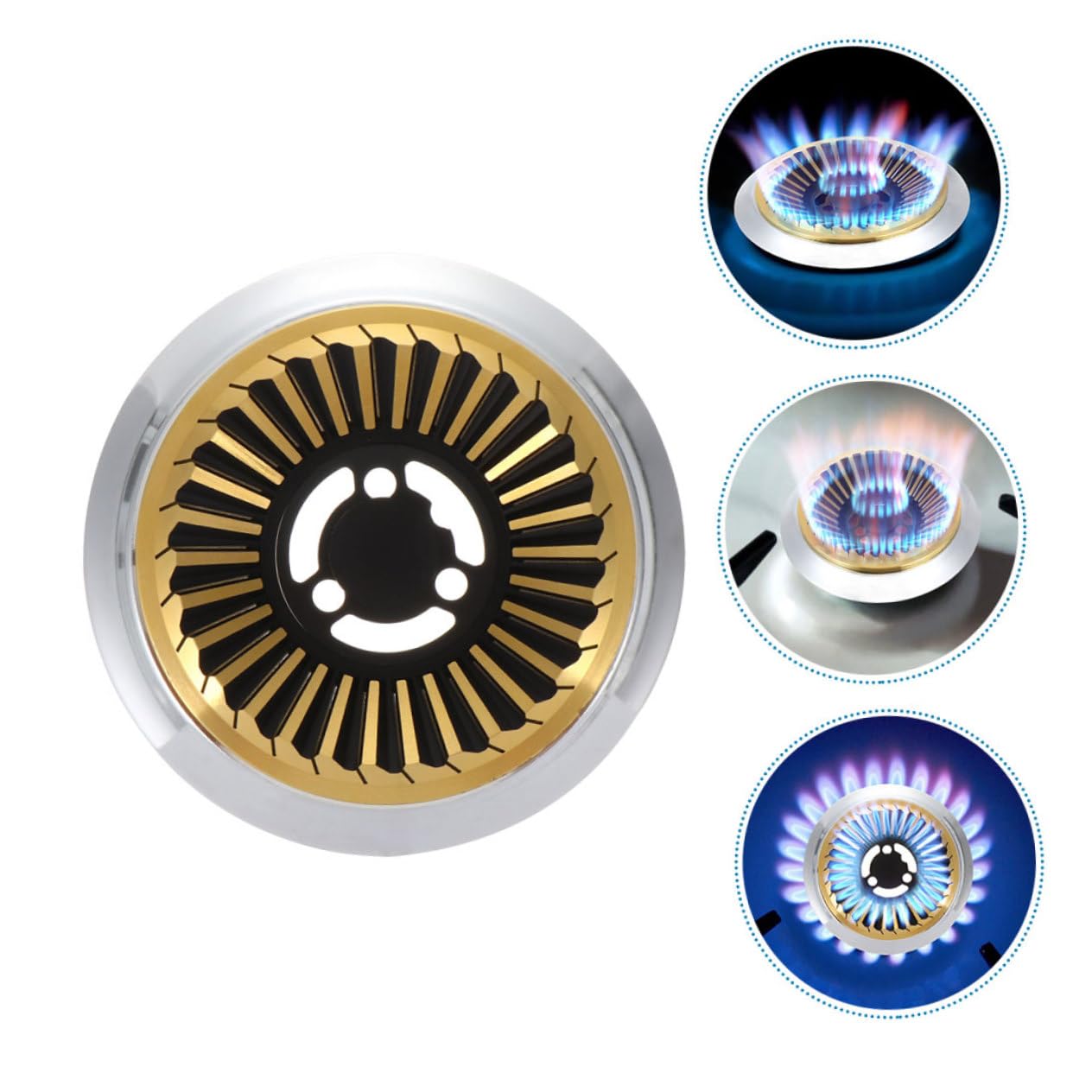 2pezzi Diffusore Per Wok Ghisa Supporto Per Bruciatore Gas Accessori Per Cottura Wok Compatibile Con Fornelli Gas Facile Da Installare e Pulire Superficie Stabile Per Cucina