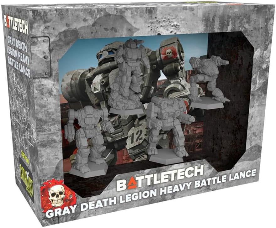 Catalyst Game Labs - BattleTech Gray Death Legion Heavy Battle Lance - Miniature Game - English Version