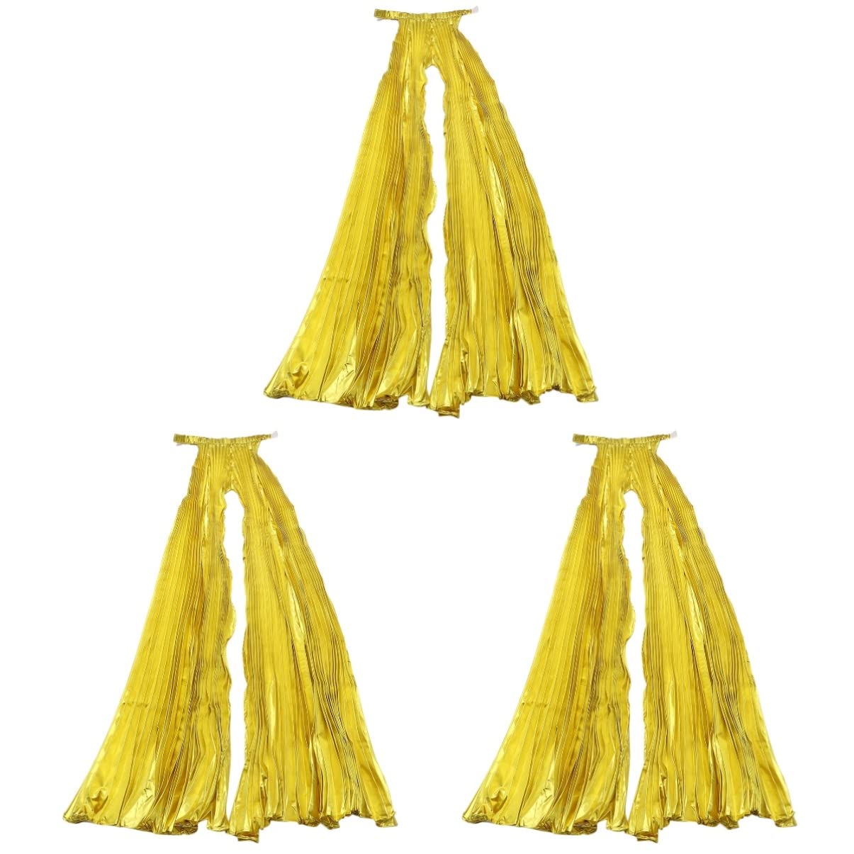 BESPORTBLE Flash Costume 3pcs Isis Belly Clothing Golden Dance Party Wings Fairy Metallic Without Degree Performance Props Tube Costume Wing Kidgolden, Cosplay Halloween Adult' s Costumes