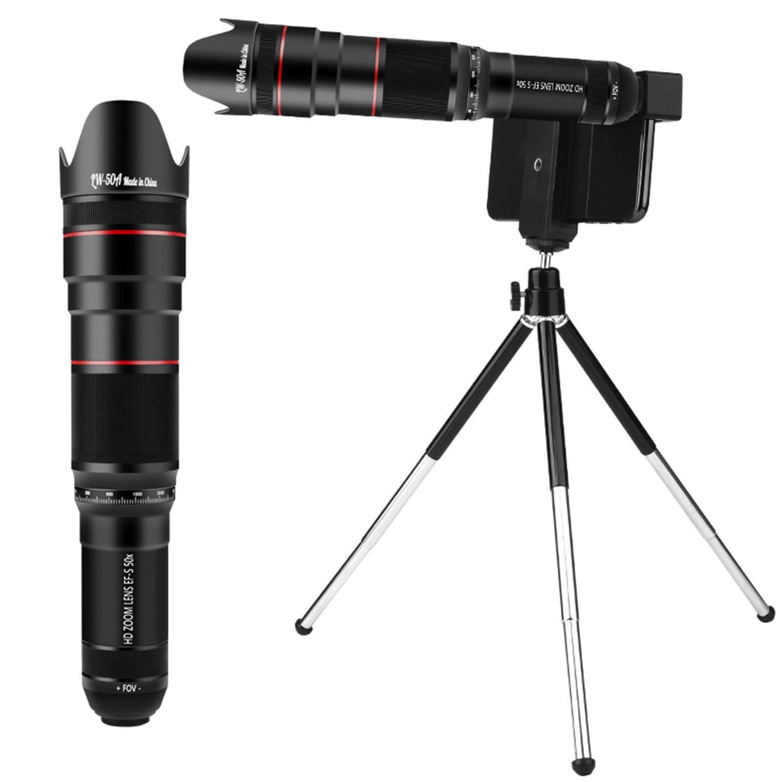 Lente de cámara de teléfono, telescopio monocular para teléfono Celular, visión a Larga Distancia, claridad, observaciones, Disfrute, Lente cámara Celular, conciertos