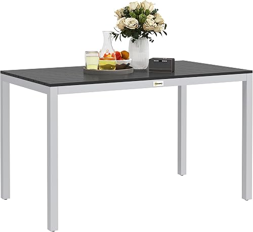 Table à Manger de Jardin pour 4-6 Personnes 120 x 70 x Outsunny