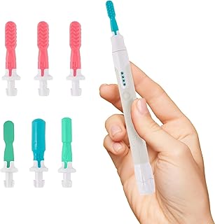 TalkTools Sensi Oral Sensory Therapy Tool with Soft Sensi Jaw Tips (Grey, 7 Tips Set - Grey)