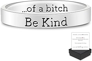 Be Kind Of A Bitch Rings: Inspirational Statement Rings for Women