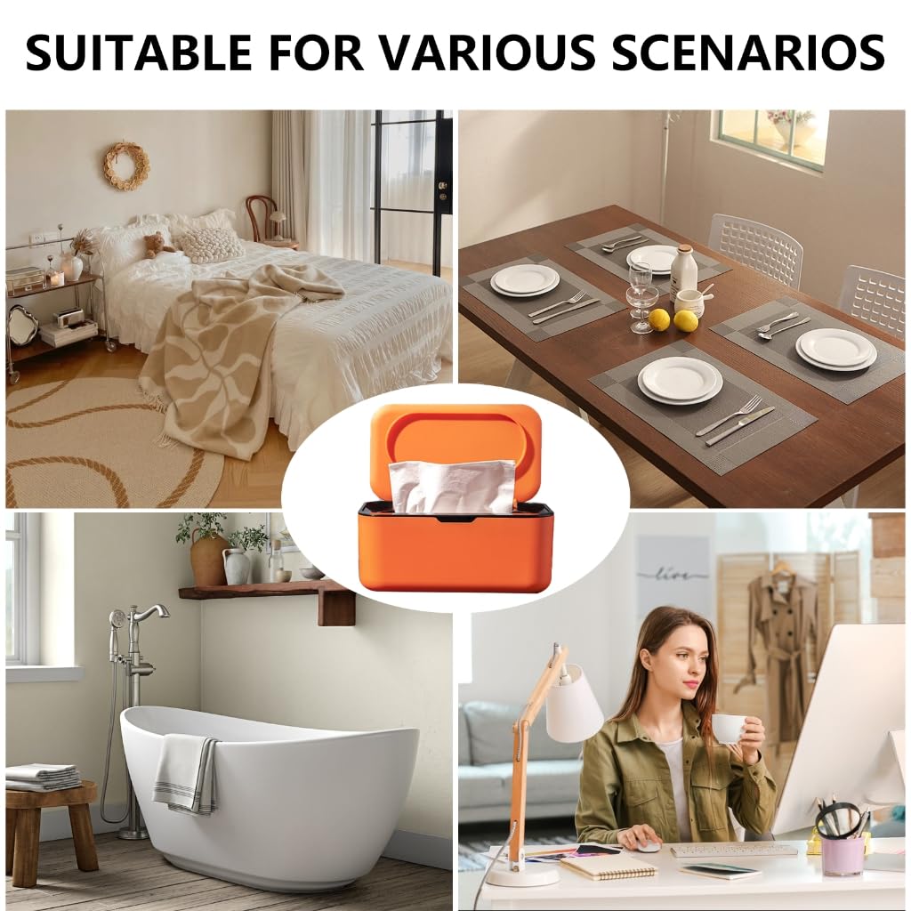 Soporte decorativo para pañuelos, conveniente servilletera, dispensador creativo de toallas de papel