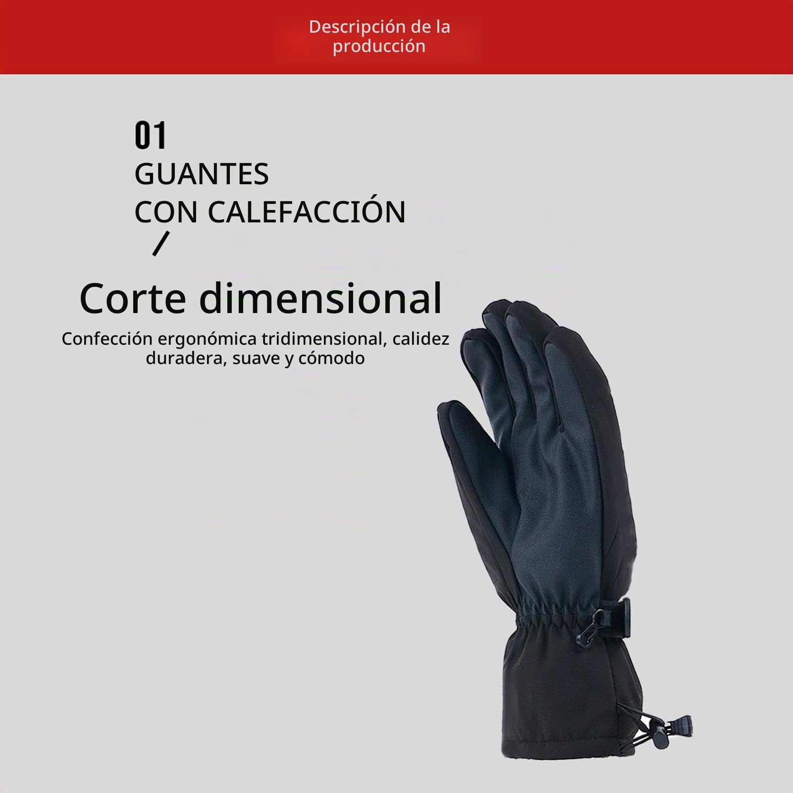 Guantes Calefactables para Hombres Y Mujeres, Guantes Calefactores Eléctricos Portátiles con Tres Ajustes de Temperatura, Guantes Térmicos Calefactores de Invierno para Exteriores, Ciclismo, Motocicle