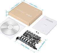 Vista 7 de PCIE - Tarjeta de expansión USB 3.0, 7 puertos (5X tipo A y 2 USB C) Tarjeta PCIe Super Speed PCI Express USB3 Hub Controller Adaptador para Windows