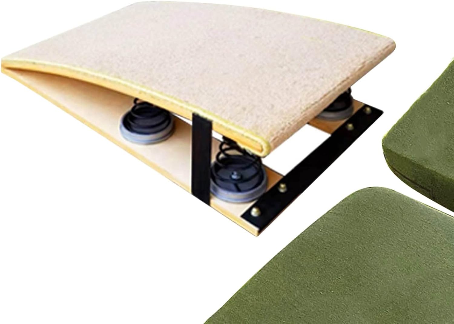 Heavy Duty Gymnastics Springboard, Adult Spring Boards with 9 Steel Springs, Gymnasts Sport Equipment Sturdy & Anti-Tear, Load: 110kg