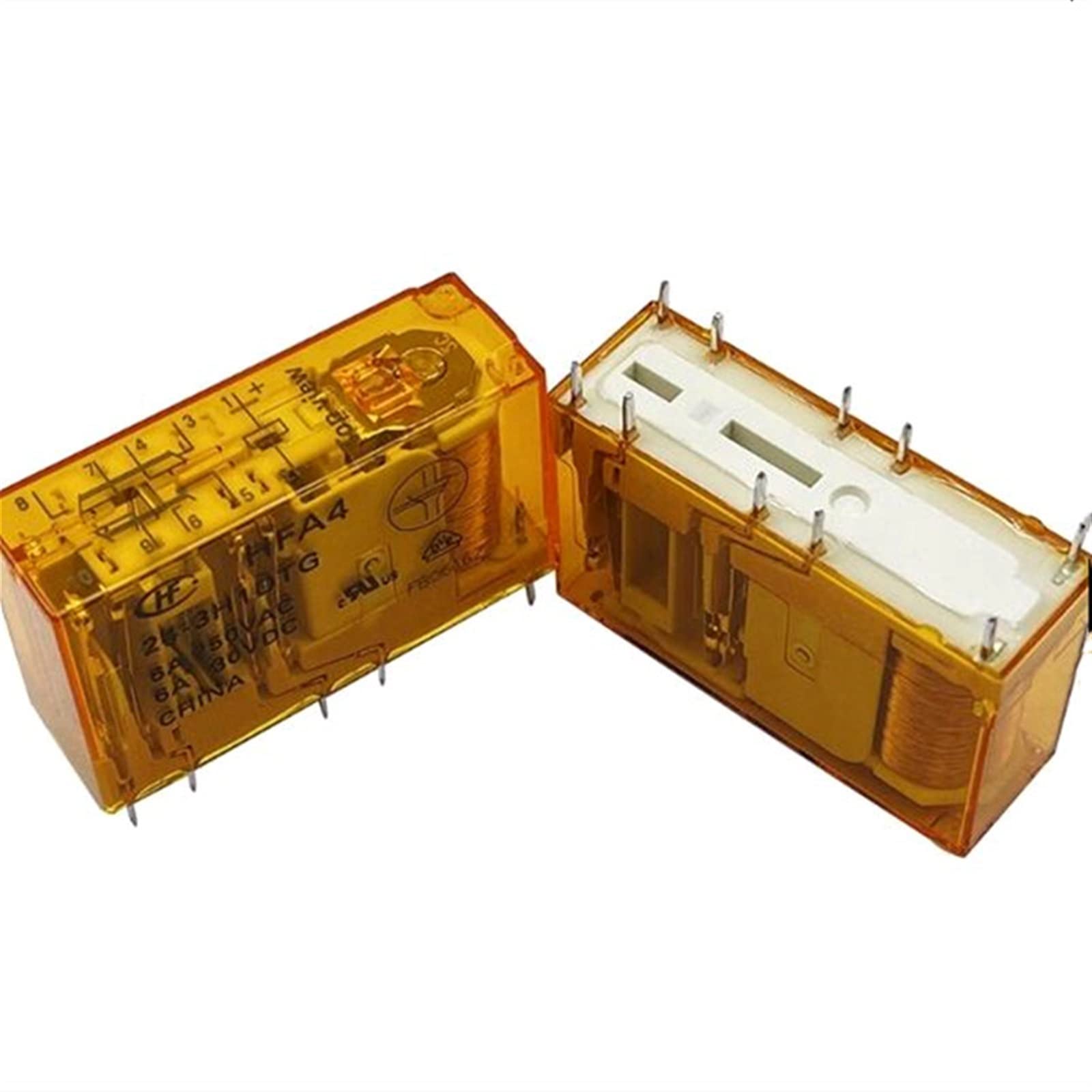 WBNFFUCYU Relay HFA4 24-3H1DTG 24 3H1DTG HFA4243H1DTG 12VDC DC12V 12V 6A 10PIN(5PCS)