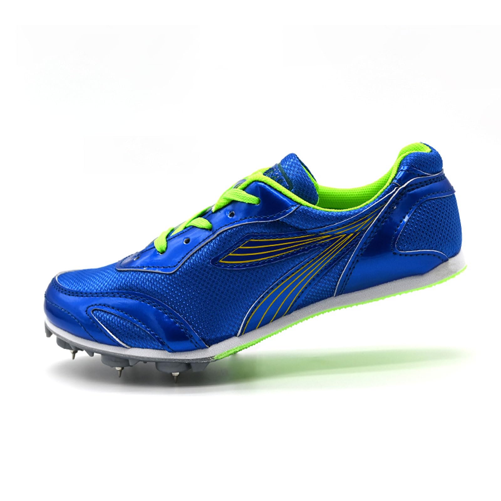 Zapatillas de Clavos Atletismo,Pista Y Campo Zapatillas Correr con Clavos,Zapatillas Deportivas con Clavos De 7 Clavos Juvenil Unisex Zapatos Atletismo Antideslizantes Velocidad Sprint