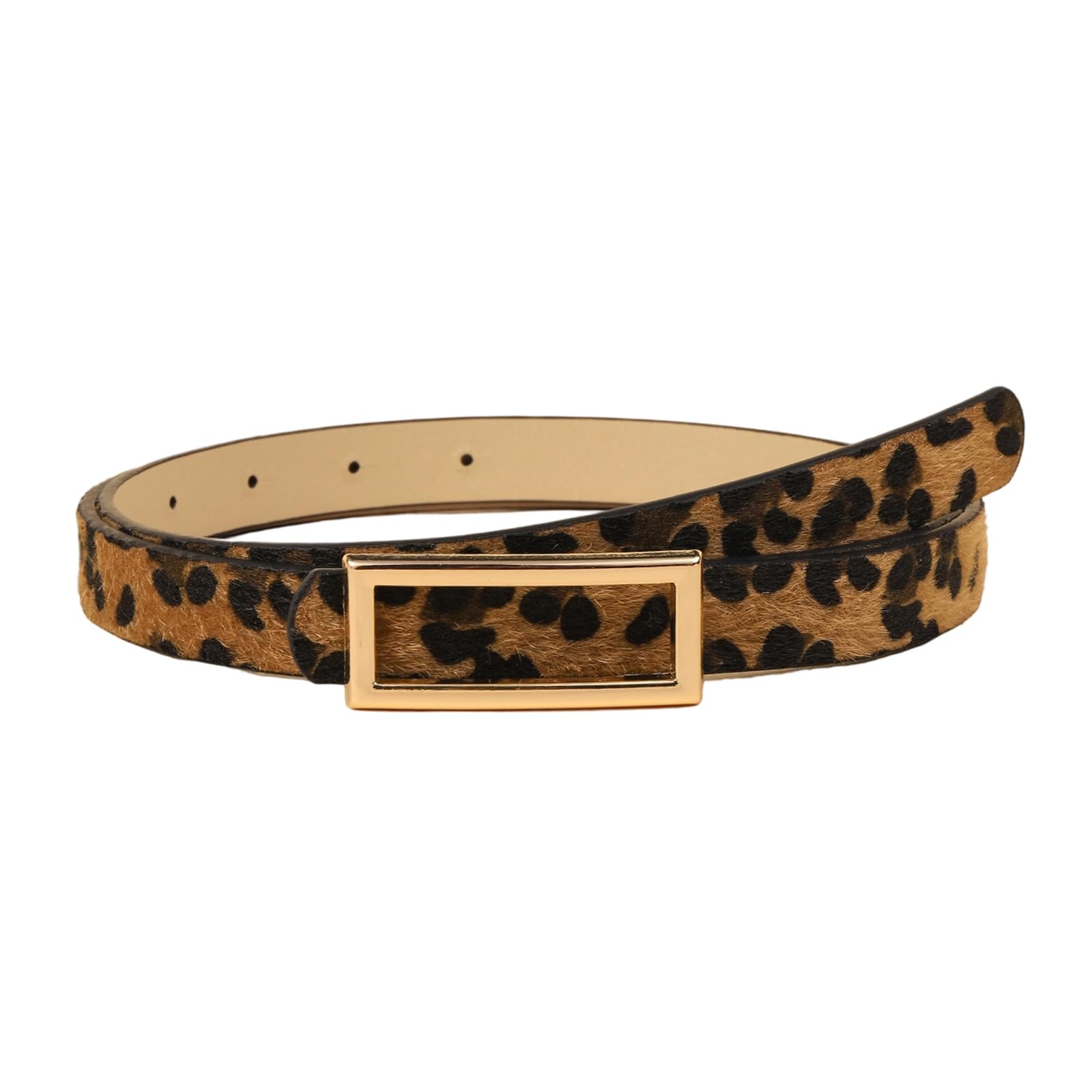 MICFENY Stretchable Leopards Pattern Belt Adjustable Waistband For Daily Wear Comfortable Luxurious Waist Cincher