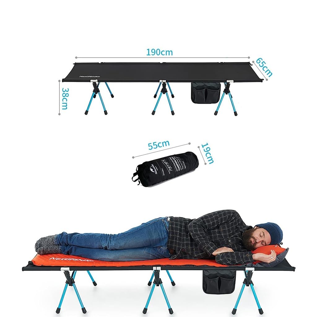 Amazon.co.jp: Naturehike 折り畳み式アルミベッド 軽量版耐荷重 150kg