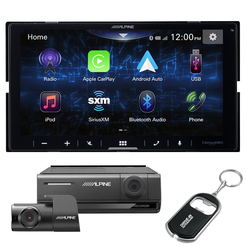 Alpine iLX-W670 7" Shallow-Chassis Digital Multimedia Receiver with DVR-C320R Dash Camera