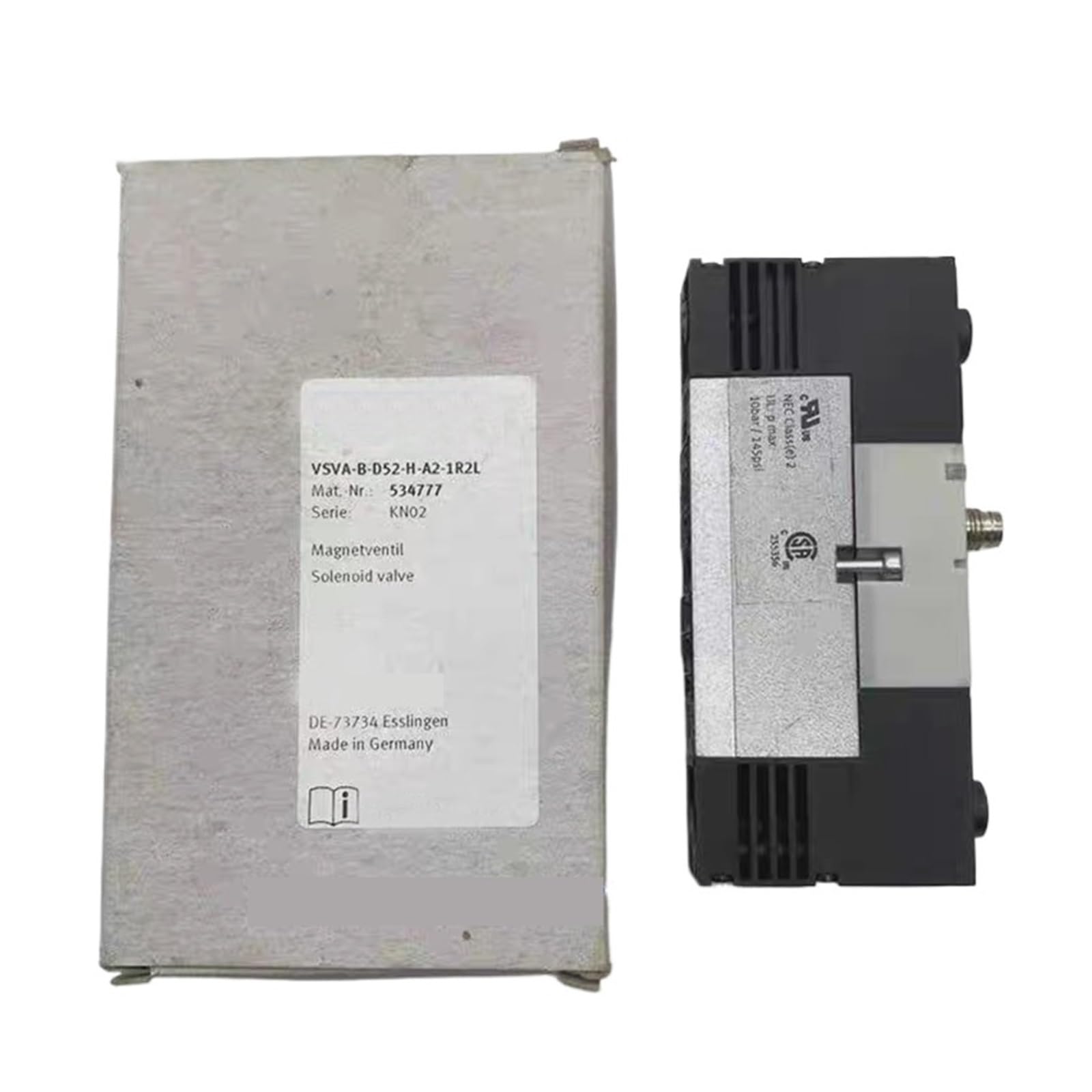Électrovanne VSVA-B-D52-H-A2-1R2L 534777 contre les fuites d'air comprimé