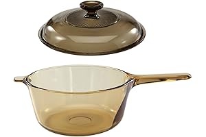 CorningWare Vision Amber 2 Piece Amber 3 Quart Covered Saucepan