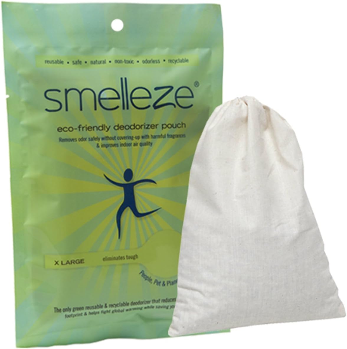 SMELLEZE Reusable Cooking Smell Removal Deodorizer Pouch: Get Food Odor Out Without Fragrances in 300 Sq. Ft.