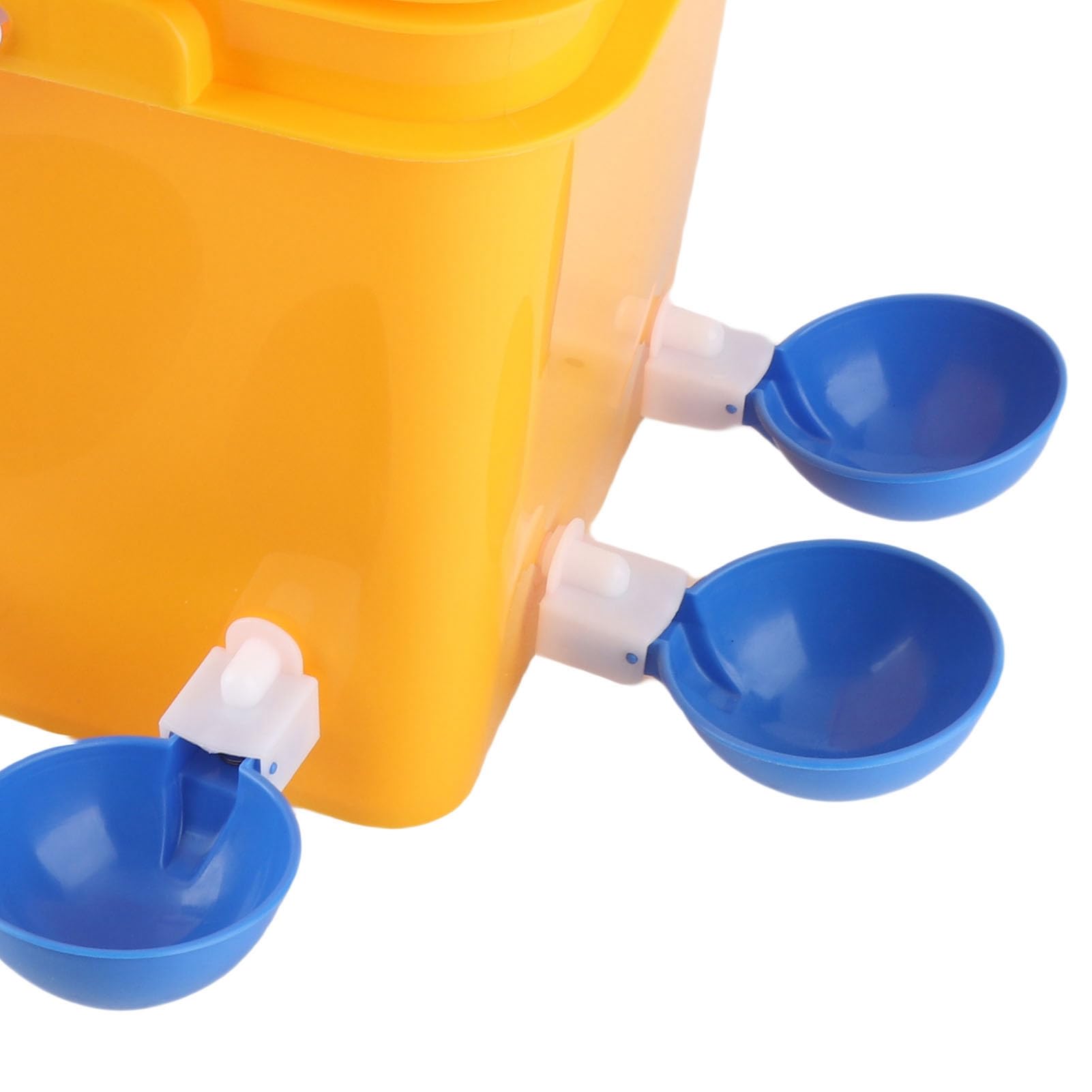 Generic Bebedero Automático para Pollos de Alta Capacidad con Cubo de Mano de 12 litros, de Riego por Gravedad para Codornices, Fácil Instalación, Plástico Duradero (Cubo + Tazón Azul Grande +