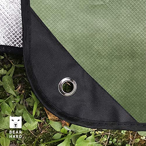 Bearhard Heavy Duty Emergency Blanket, Emergency Tarp, Insulated Survival Blanket, Thermal Waterproof Space Blanket All Weather Blanket for Hiking, Camping