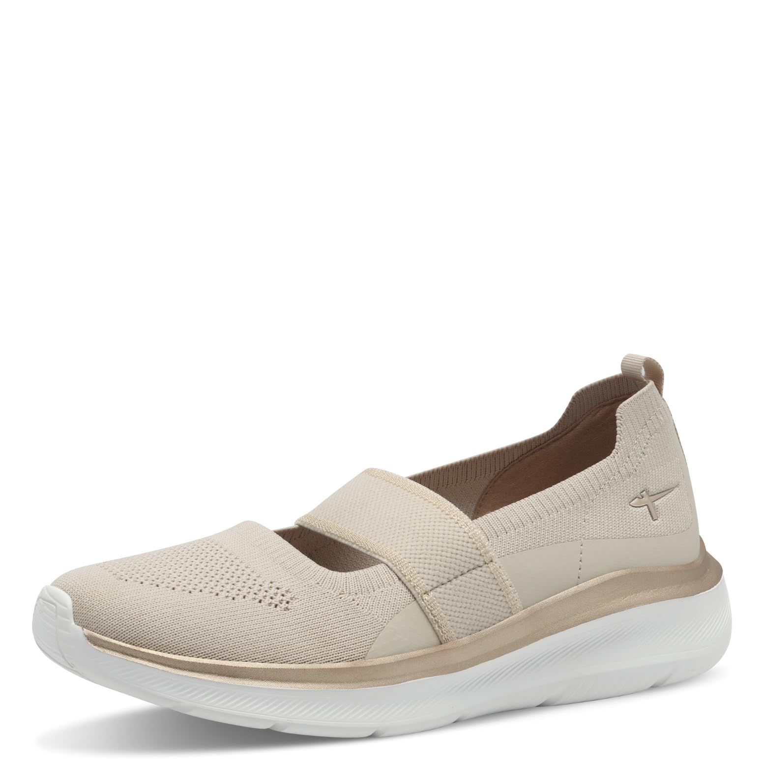 Tamaris Comfort Women’s Ballerinas Stretch Vegan, Beige, 7,5 UK