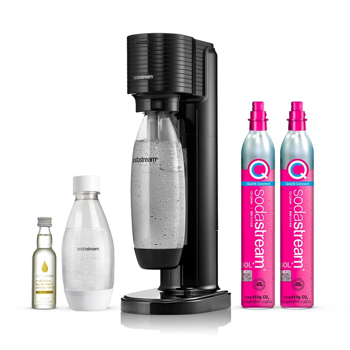 【新品・未開封】ソーダストリームGAIA スターターキット　ブラック ソーダストリーム SodaStream / GAIA (ガイア) スターター 特別