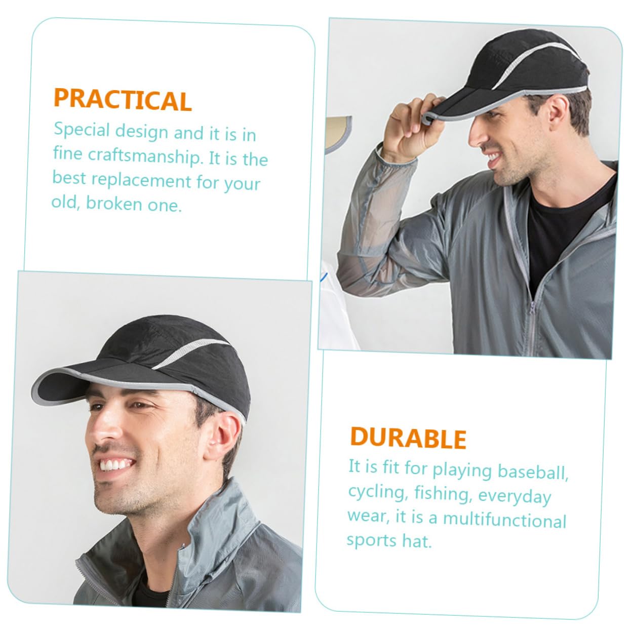 Beaupretty Running Unisex y Transpirable para Actividades Aire Protección UV y Reflectante para Running