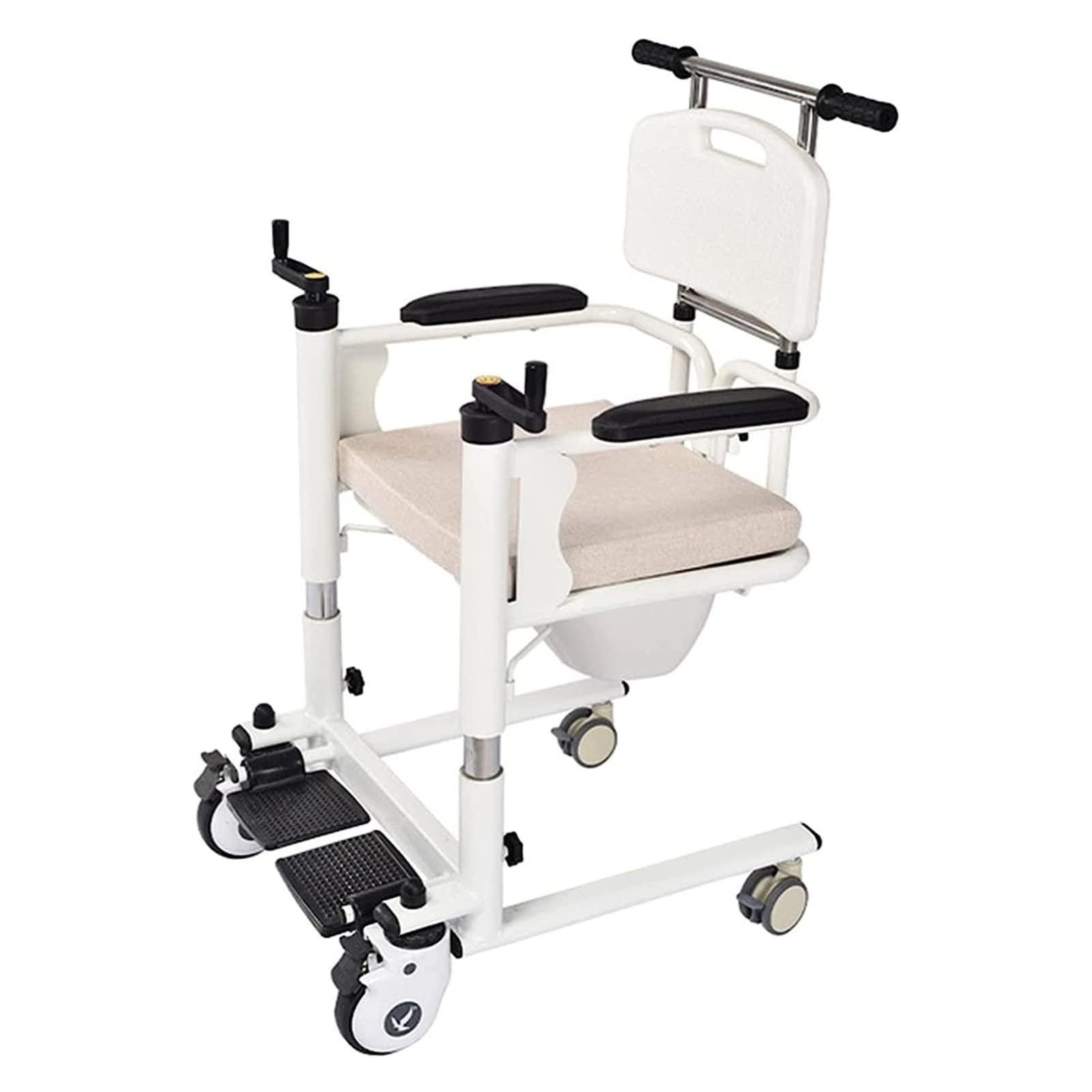 Buy Bathroom Wheelchairs with 180° Split Seat,Patient Transfer Chair
