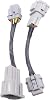 HiSport 2PCS Headlight Conversion Adapters Compatible with Nissan 350z 2003 2004 2005 HID Wiring 8 to Halogen 6
