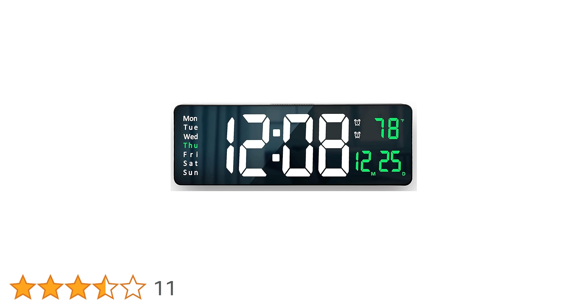 お洒落なデジタル時計 Amazon.co.jp: 16.2インチ大画面 LEDデジタル時計 壁掛け 置き時計