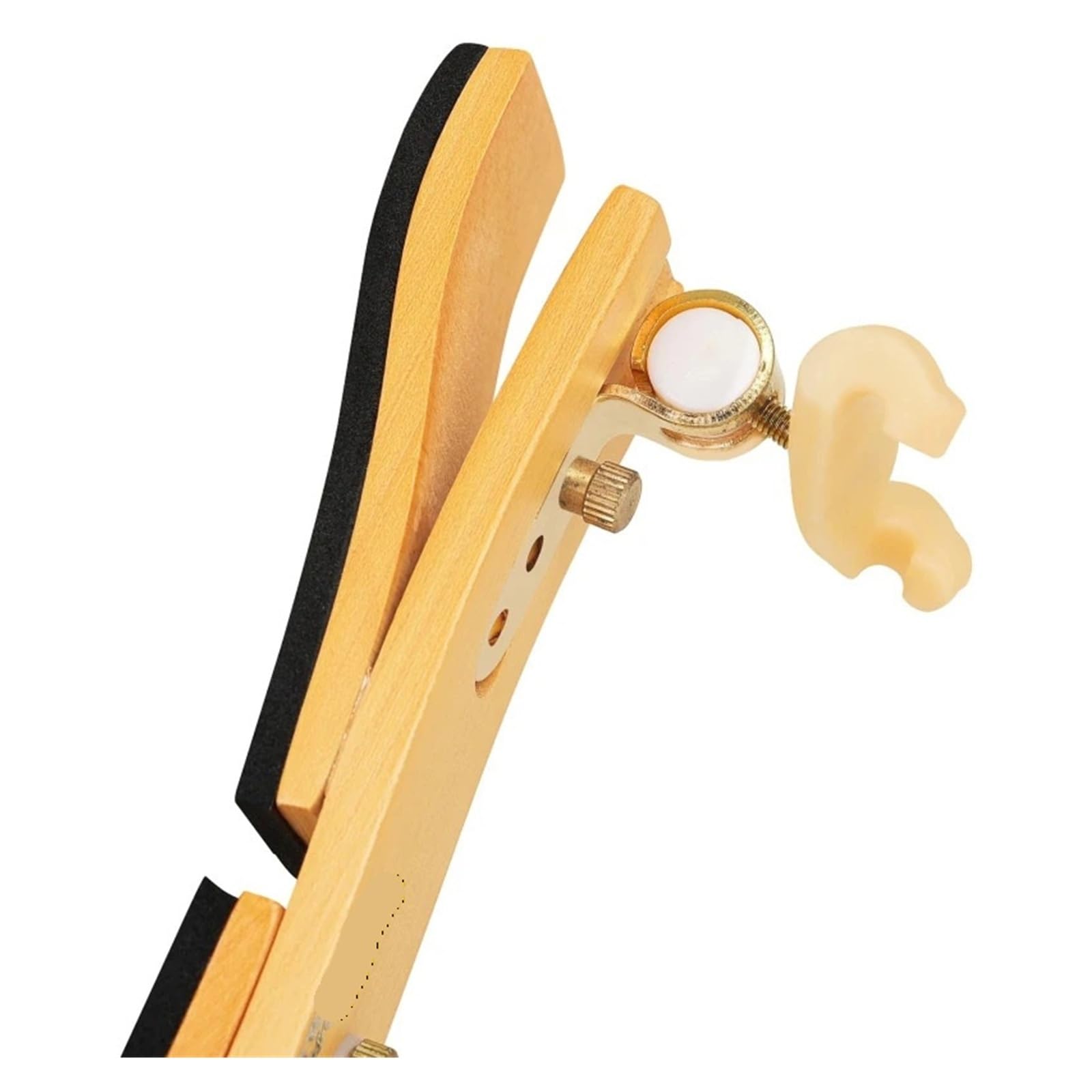 Reposapiés for violín 4/4, soporte ajustable de madera, soporte estable, almohadilla for hombros, accesorios de instrumentos de cuerda