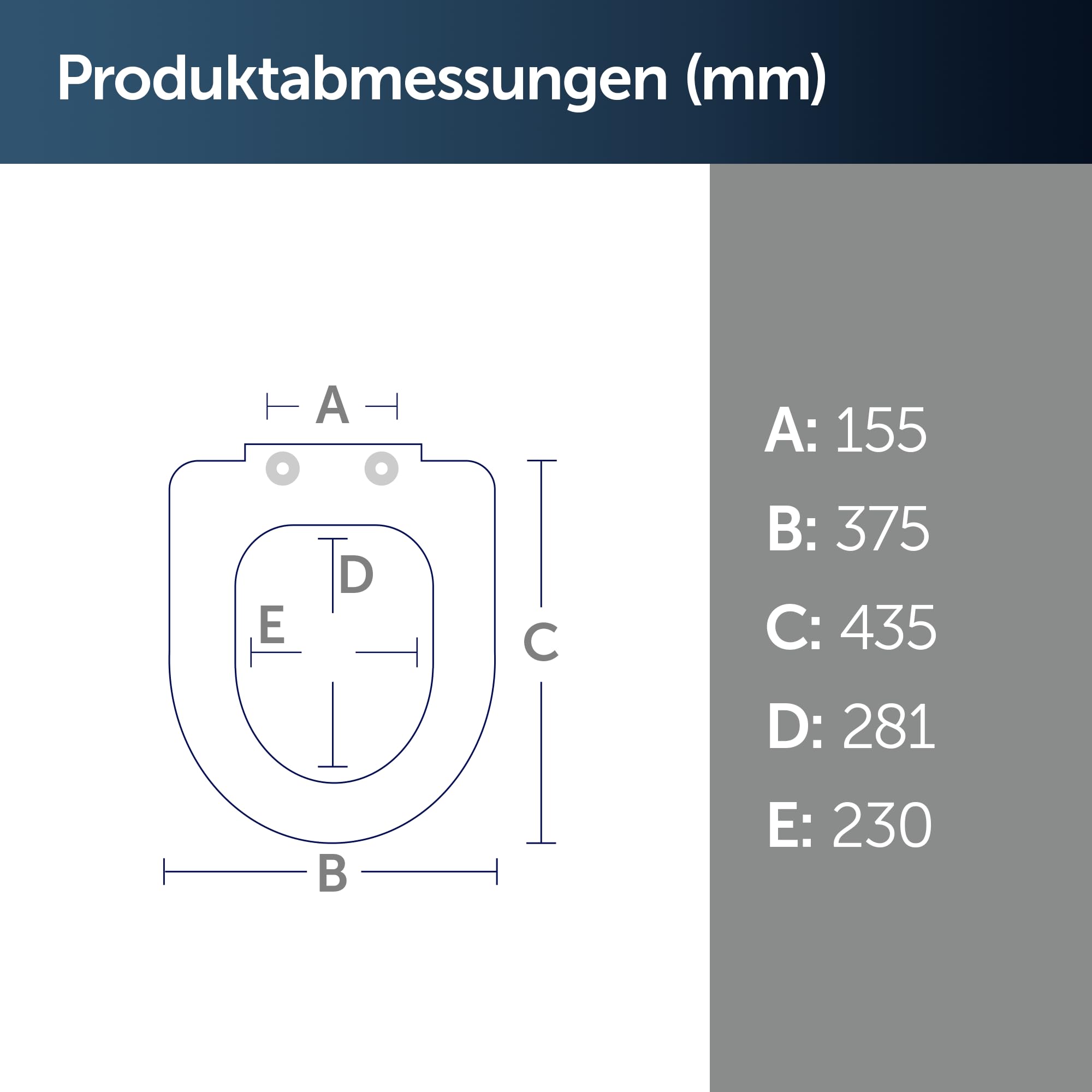 Ideal Standard Contour 21+ WC-Sitzring – Blau