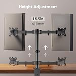 ErGear Dual Monitor Desk Mount, Fully Adjustable Dual Monitor Arm for 2 Computer Screens up to 32 inch, Heavy Duty Dual Monitor Stand for Desk, Holds up to 17.6 lbs per Arm, EGCM1