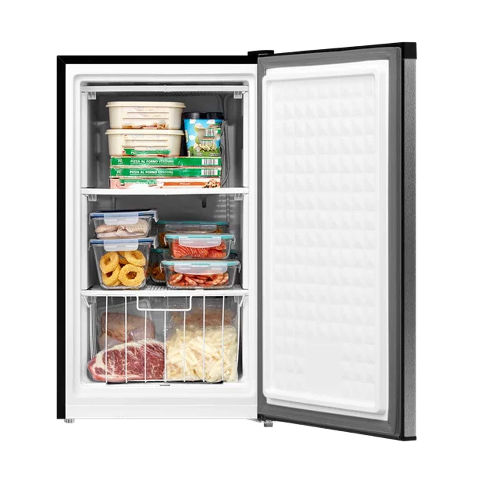Flydem upright freezer 3 cu ft Silver