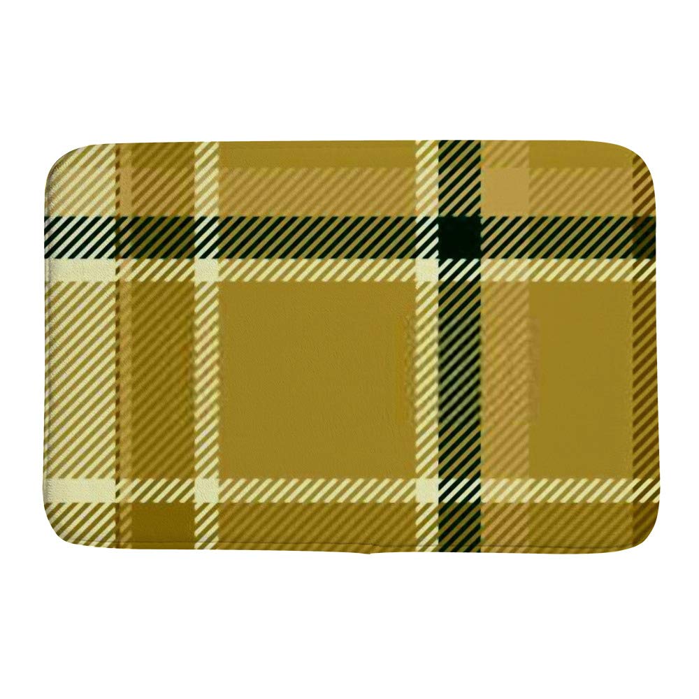 Tapis de bain motif tartan pour une ambiance de douche chaleureuse