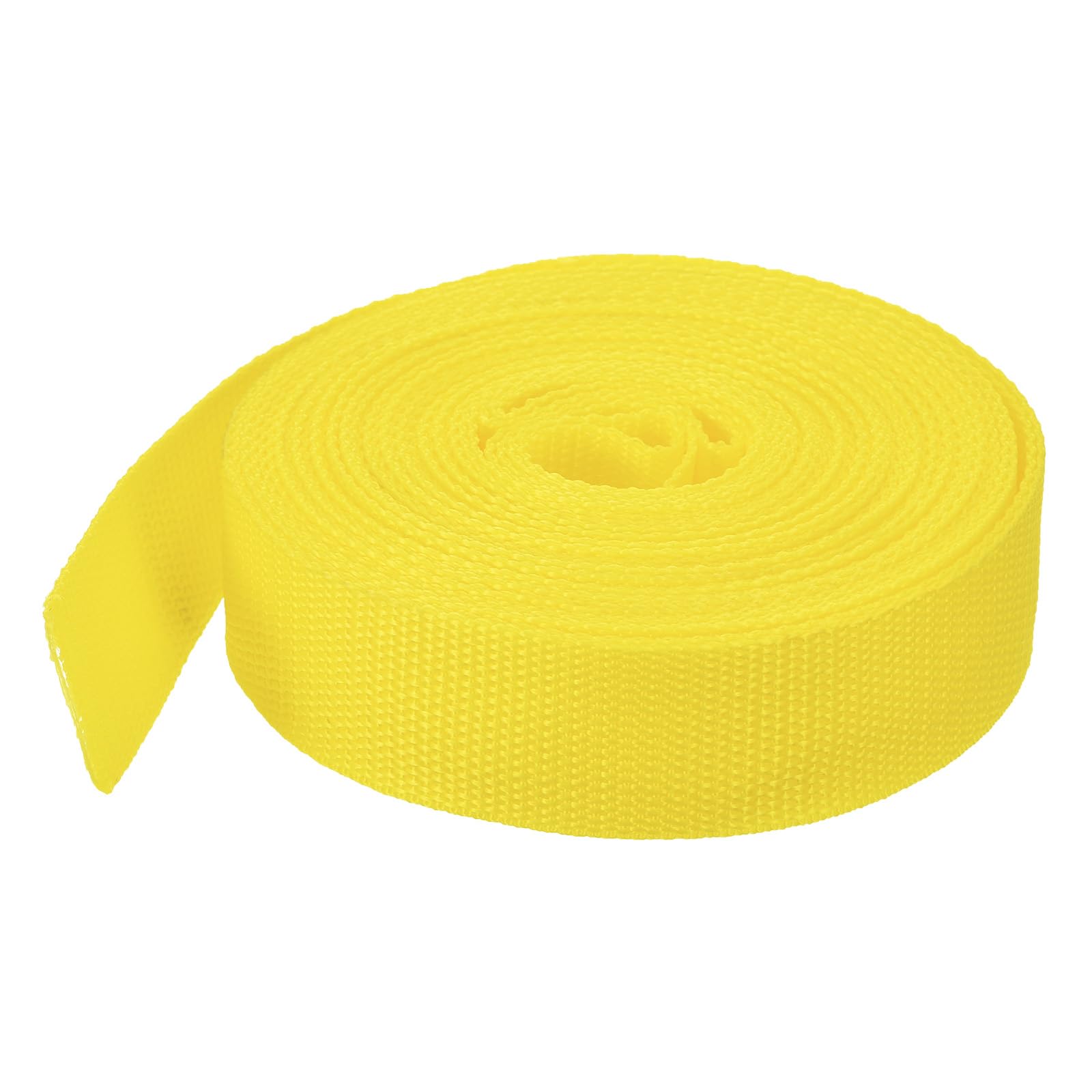 MECCANIXITY Lightweight Polypropylene Webbing Strap 1.5" 10 Yard Backpack Strapping Band Lemon Yellow for Outdoor Luggage Cargo Straps