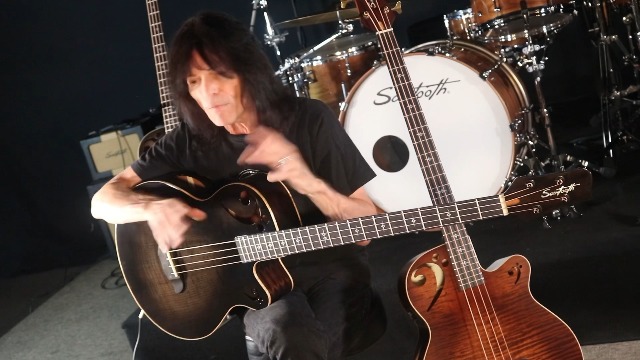 Amazon.com: Sawtooth Rudy Sarzo Signature Acoustic-Electric Bass