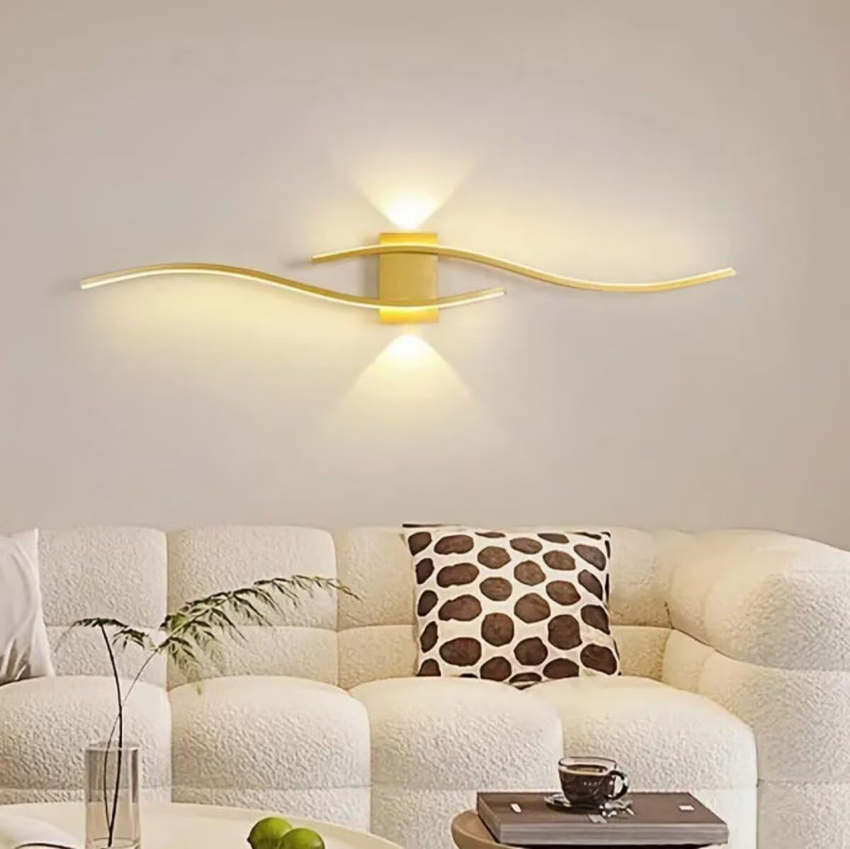 Nowoczesny kinkiet ścienny LED 120 cm oświetlenie w górę w dół ściemniana aluminiowa oprawa w 3 kolorach stylowy złoty design do salonu sypialni przedpokoju współczesna dekoracja domu