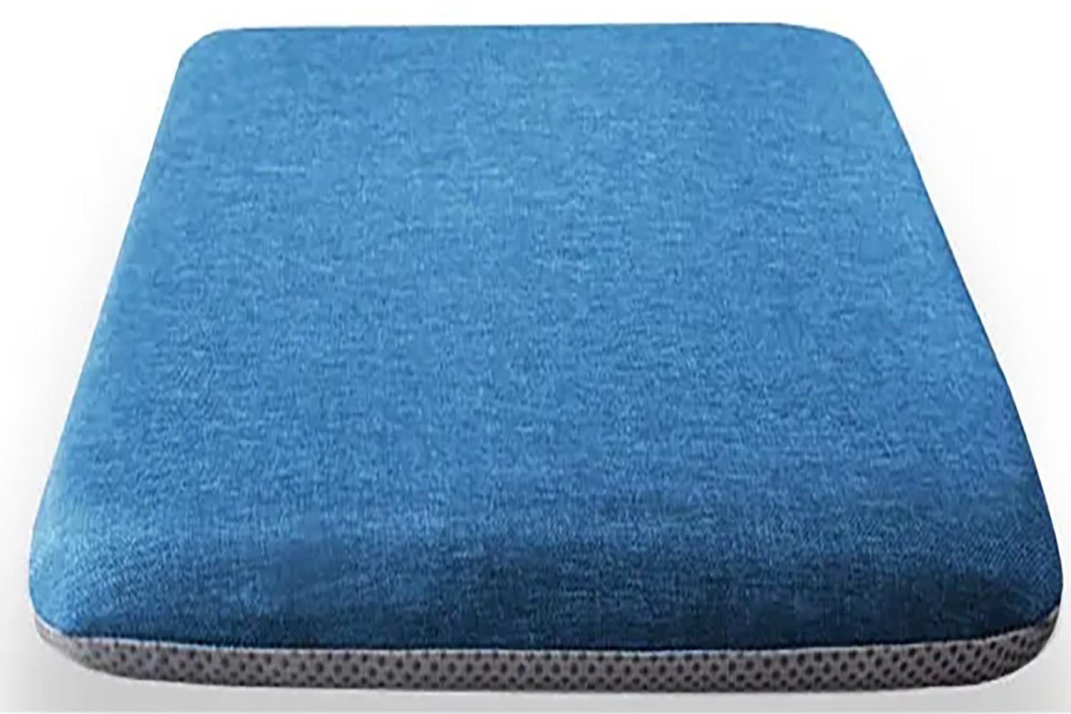 Cojines para silla de comedor cuadrados azules de 40x40 cm con lazos pack de 2 unidades 1