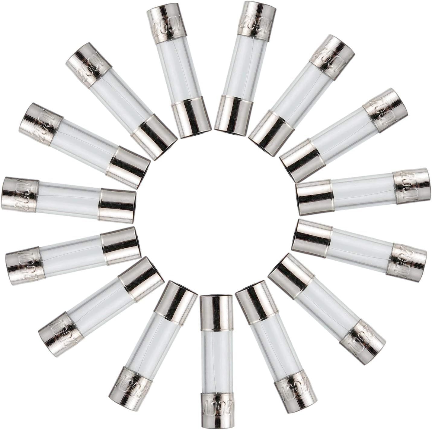 5A 250V 20 Pcs 5x20mm slow blow glass fuse 5A 250V time delay fuse, Volt Cartridge Tube Time Delay Fuse - Image 3