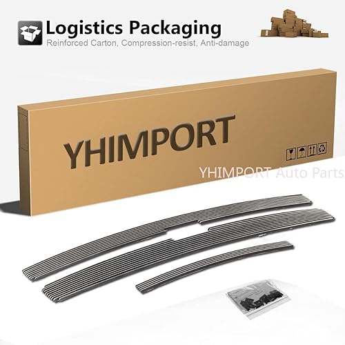 Miniatura 7 de Parrilla de aluminio sólido compatible con Chevy Silverado 2007 2008 2009 2010 2500HD3500HD Rejilla Combo Cromo Inserto 3 piezas