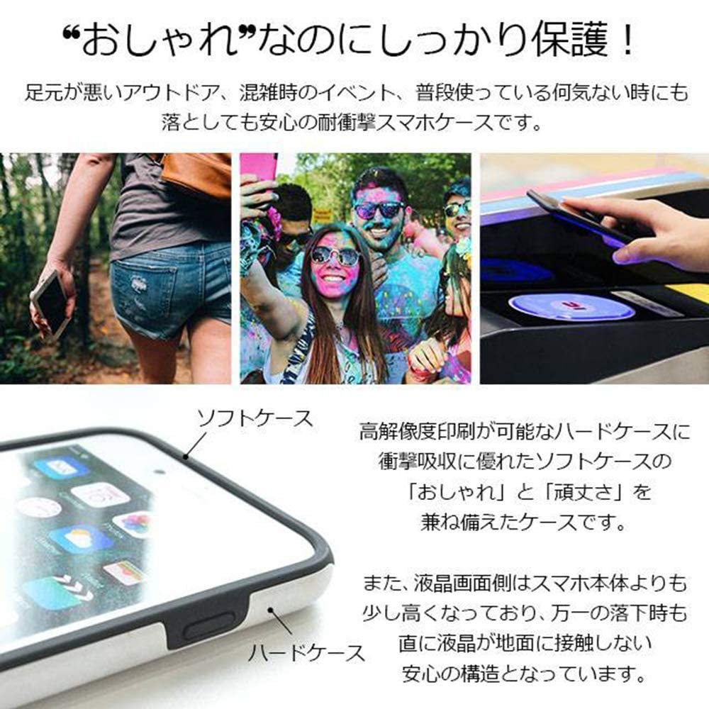 Amazon.co.jp: iPhone13 iPhoneケース ハードケース [耐衝撃/薄型/全面