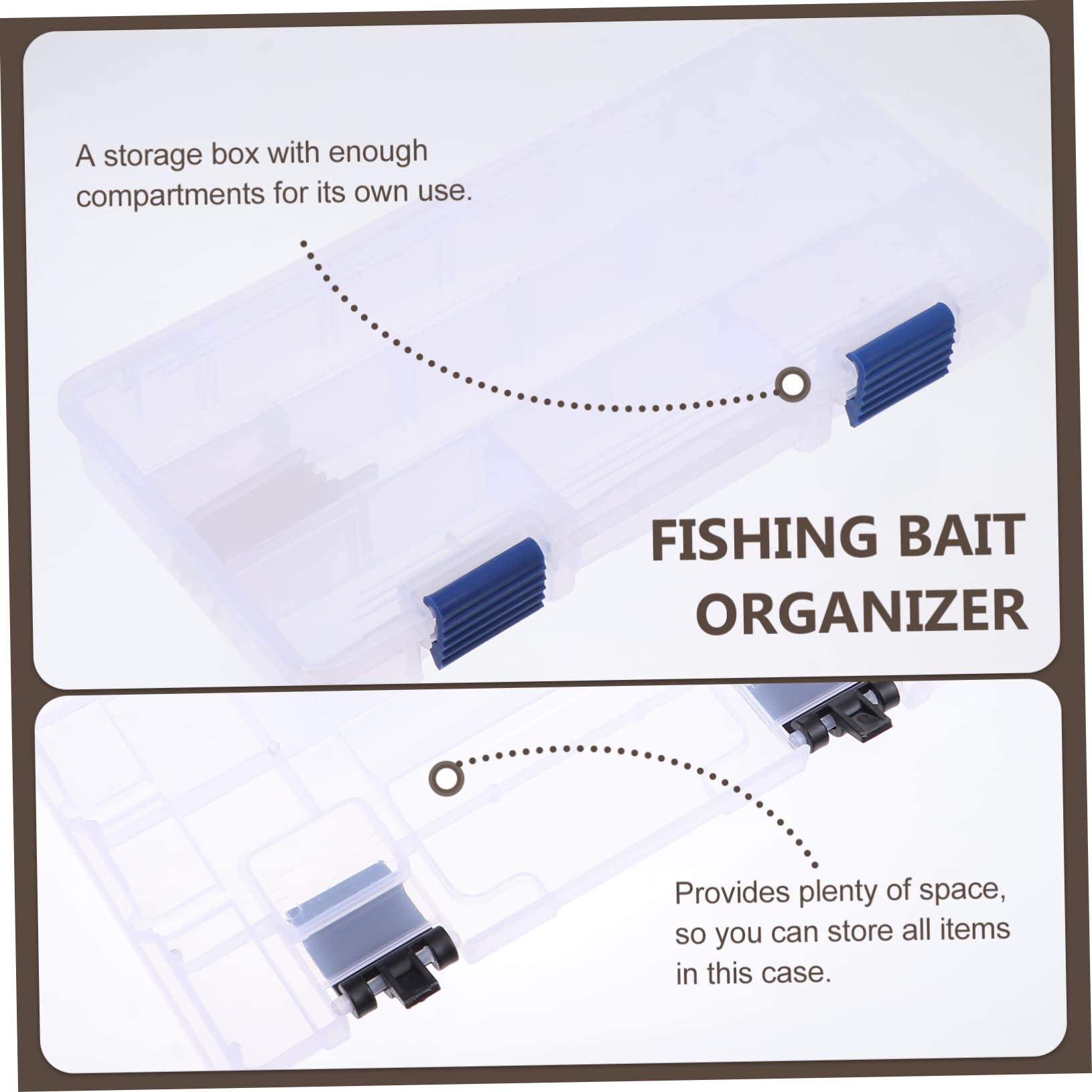 BESPORTBLE 1Pc Box Scatola da Pesca Mini Cassetta degli Attrezzi Mini Contenitori Cassetta degli Attrezzi per Bambini Perline Scatola Organizzatore Bass Tackle Box Cassetta degli Attrezzi