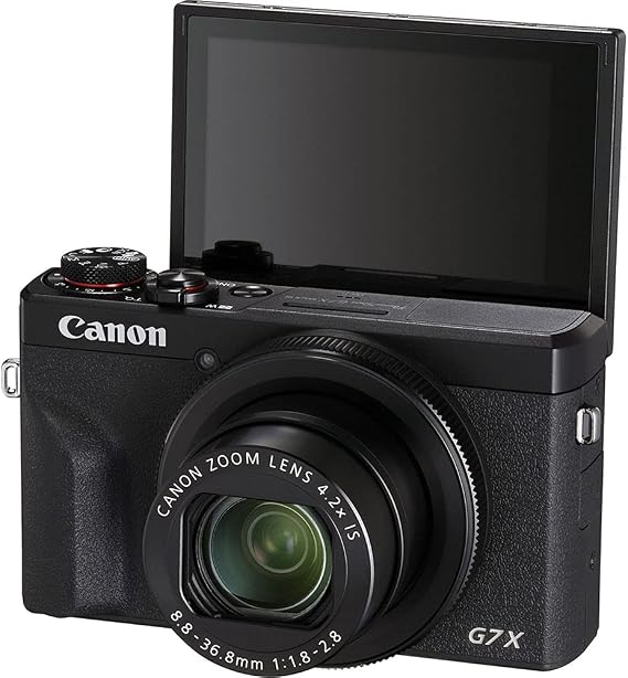 Canon PowerShot G7 X Mark III Digital Camera (Black) Bundle with 64GB Memory, Spider Flex Tripod, USB High Speed Card Reader + Complete Photo Kit (20 Items)