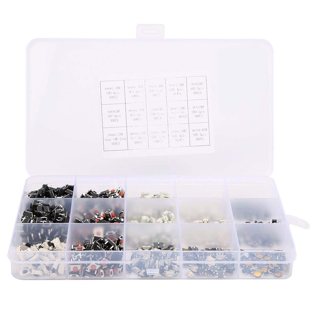 MakerMind Mini-Taster Schwarz – 10x Push Buttons Für Arduino, Raspberry Pi & DIY-Projekte