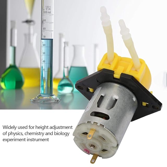 Foto 5 de 8 de Bomba peristáltica líquida del agua micro amarilla de DC12V grande para el tubo analítico 2 * 4m m…
