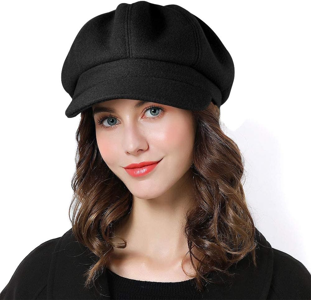 Superora Women Beret Newsboy Hat French Cap Wool Classic Autumn Spring Winter Hats